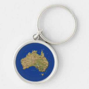 Porte-clés Porte - clé de carte de l'Australie