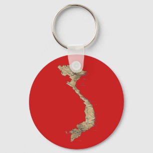 Porte-clés Porte - clé de carte du Vietnam