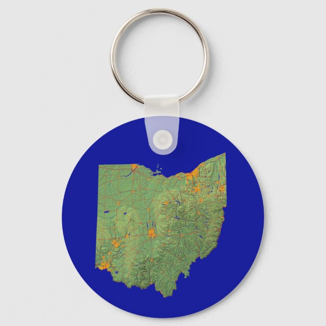 Porte-clés Porte - clé de carte Ohio (Recto)