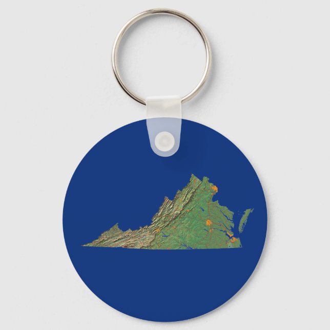 Porte-clés Porte - clé de carte Virginia (Recto)