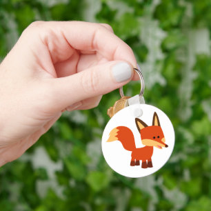 Porte-clés Porte - clé de Cartoon Fox Astute Cute