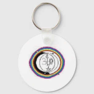 Porte-clés Porte - clé de cercle métallique, 2 pouces