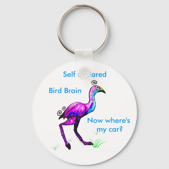 Porte-clés Porte - clé de cerveau d'oiseaux (Recto)