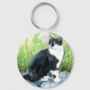 Porte-clés Porte - clé de chat de smoking