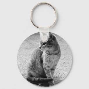 Porte-clés Porte - clé de chat gris