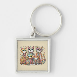 Porte-clés porte - clé de chats apaisants