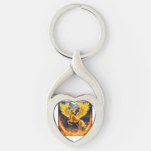 Porte-clés Porte - clé de Cheval d'or pegasus