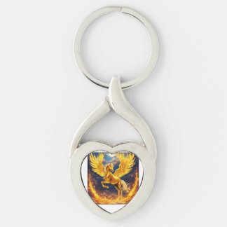 Porte-clés Porte - clé de Cheval d'or pegasus