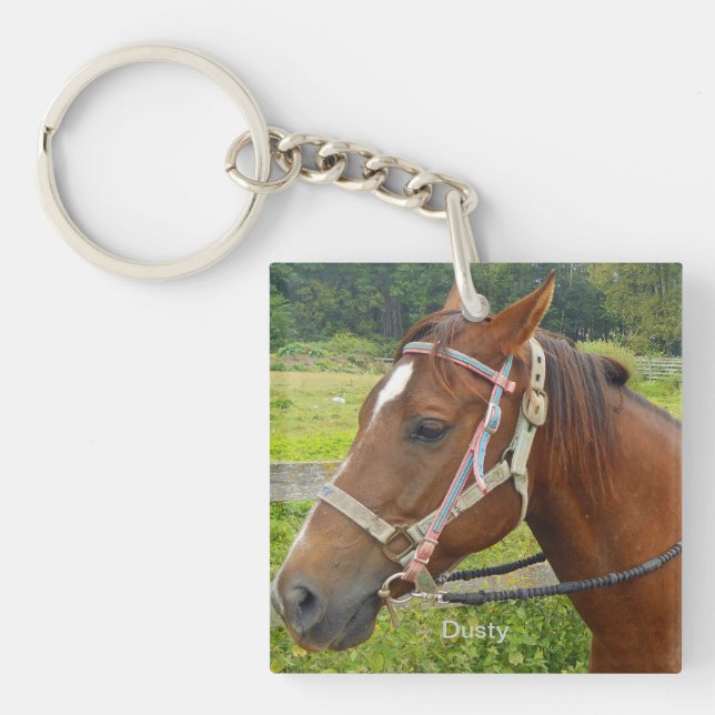 Porte-clés Porte - clé de cheval et de hibou (Devant)