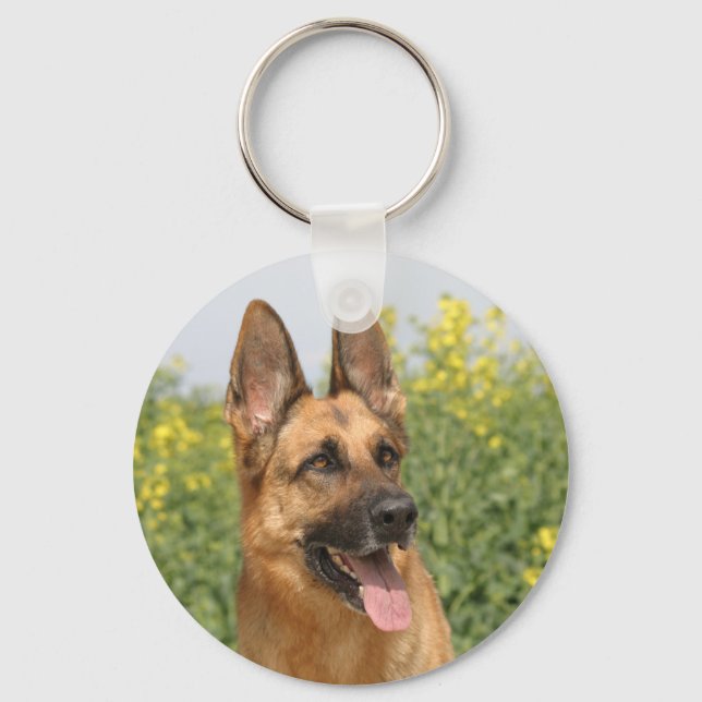 Porte-clés Porte - clé de chien berger allemand (Recto)