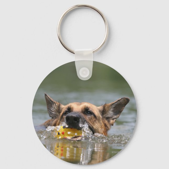 Porte-clés Porte - clé de chien berger allemand (Recto)
