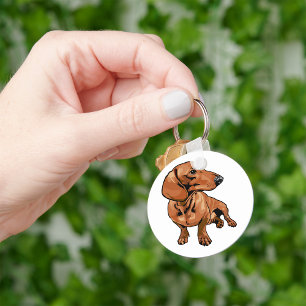 Porte-clés Porte - clé de chien Brown
