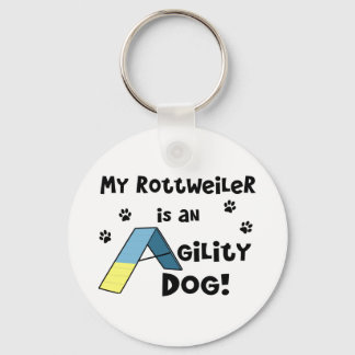 Porte-clés Porte - clé de chien d'agilité Rottweiler