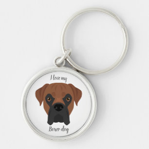 Porte-clés Porte - clé de chien de boxer. Toute couleur de ma