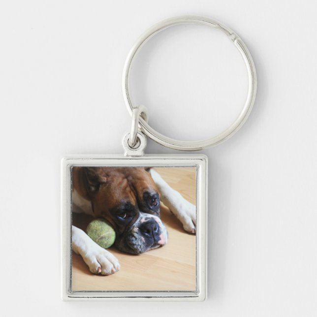 Porte-clés Porte - clé de chien de boxeur (Devant)