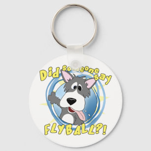 Porte-clés Porte - clé de chien de volley fou