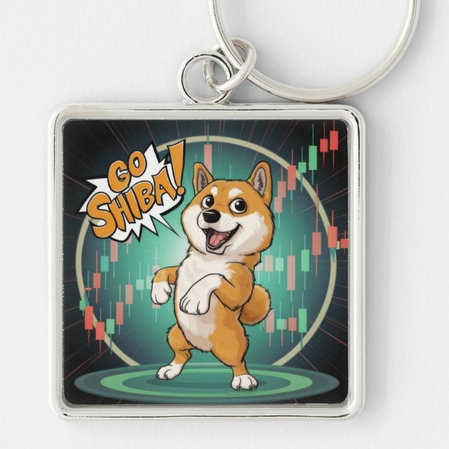 Porte-clés Porte - clé de chien mignon Shiba Inu (Devant)