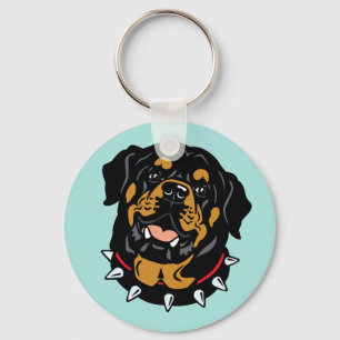 Porte-clés porte - clé de chien rottweiler
