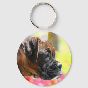 Porte-clés Porte - clé de chiot Brindle Boxer