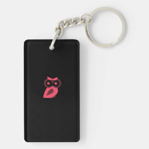 Porte-clés Porte - clé de Chouette rose