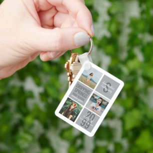 Porte-clés Porte - clé de classe d'année Silver Grey 4 photos