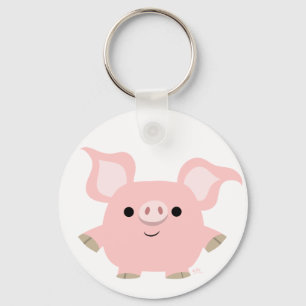Porte-clés Porte - clé de cochon de dessin très court