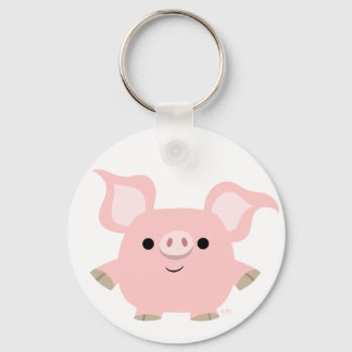 Porte-clés Porte - clé de cochon de dessin très court