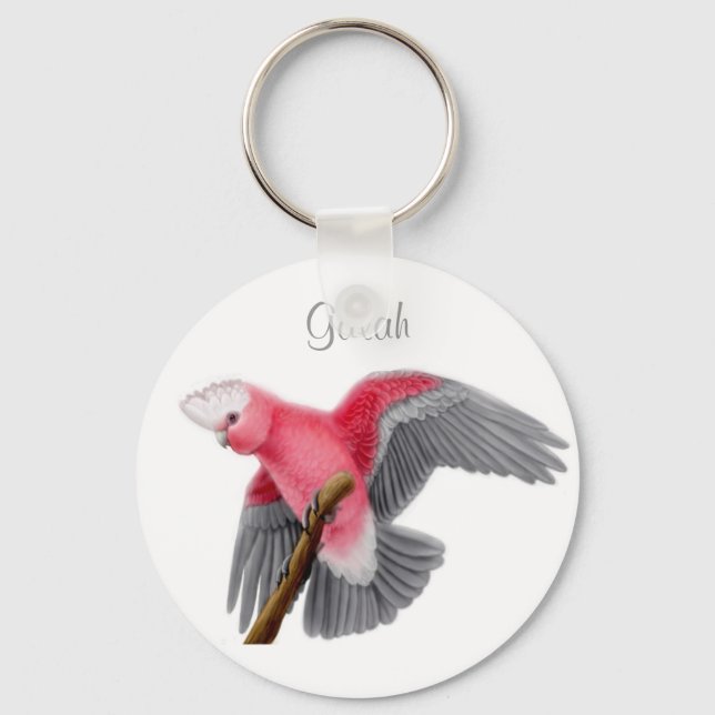 Porte-clés Porte - clé de Cockatoo à la bête de Rose de Galah (Recto)