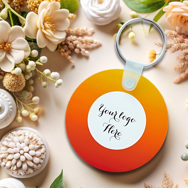 Porte-clés Porte - clé de code QR du logo double face (Créateur téléchargé)