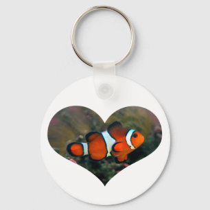 Porte-clés Porte - clé de coeur de Clownfish