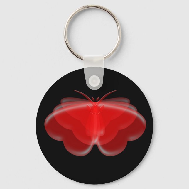 Porte-clés Porte - clé de coeur papillon (Recto)