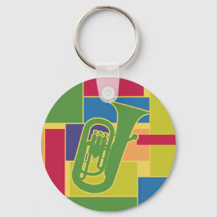 Porte-clés Porte - clé de Colorblocks d'euphonium