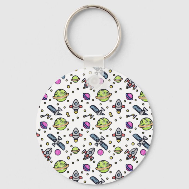 Porte-clés Porte - clé de conception motif Galaxy (Recto)