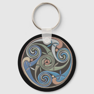 Porte-clés Porte - clé de conception Swirl
