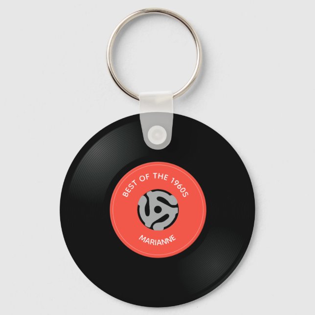 Porte-clés Porte - clé de conception unique Vinyl Record (Recto)
