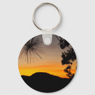 Porte-clés Porte - clé de coucher du soleil de montagnes de