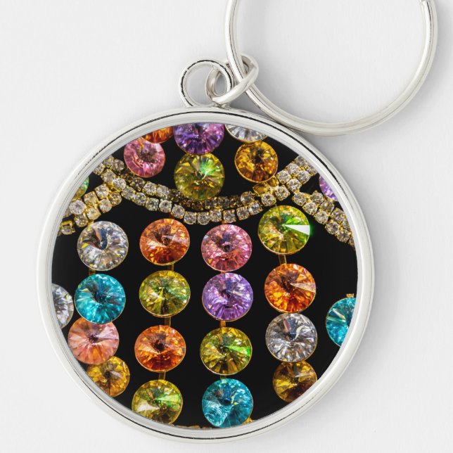 Porte-clés Porte - clé de couleurs de bijoux (Devant)
