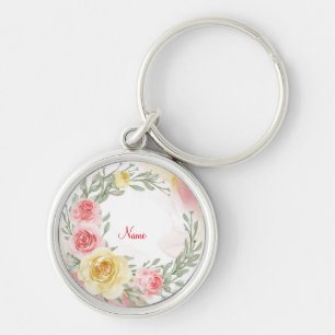 Porte-clés Porte - clé de couronne de fleurs