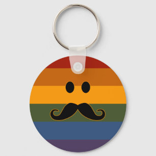 Porte-clés Porte - clé de coutume de fierté de moustache