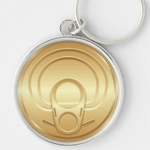 Porte-clés Porte - clé de couvercle de boîte en fer blanc d