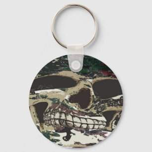 Porte-clés Porte - clé de crâne de camouflage