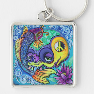 Porte-clés Porte - clé de crâne de poissons de Koi