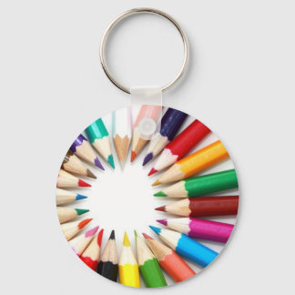 Porte-clés Porte - clé de crayons de couleur