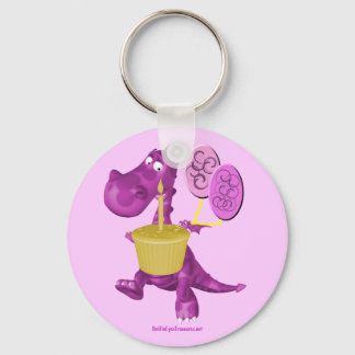 Porte-clés Porte - clé De Cupcake Et Balloons De Dragon Viole
