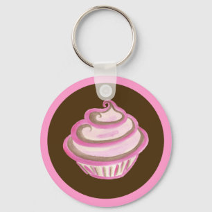 Porte-clés Porte - clé de Cupcake rose