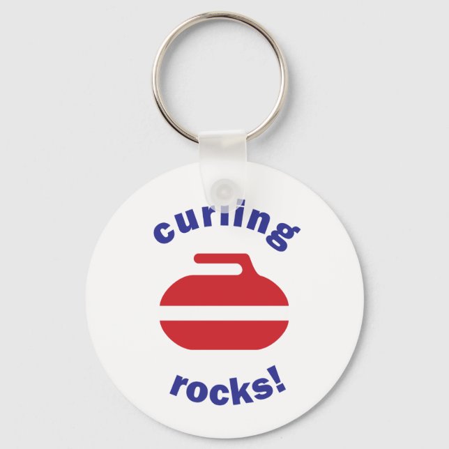 Porte-clés Porte - clé de curling Rocks (Recto)