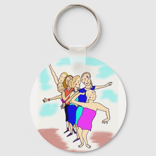 Porte-clés porte - clé de danse (Recto)