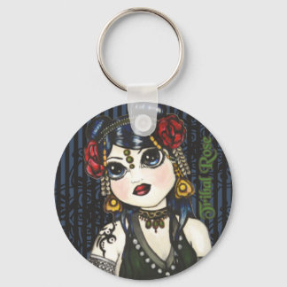Porte-clés Porte - clé de danse du ventre tribal Rose