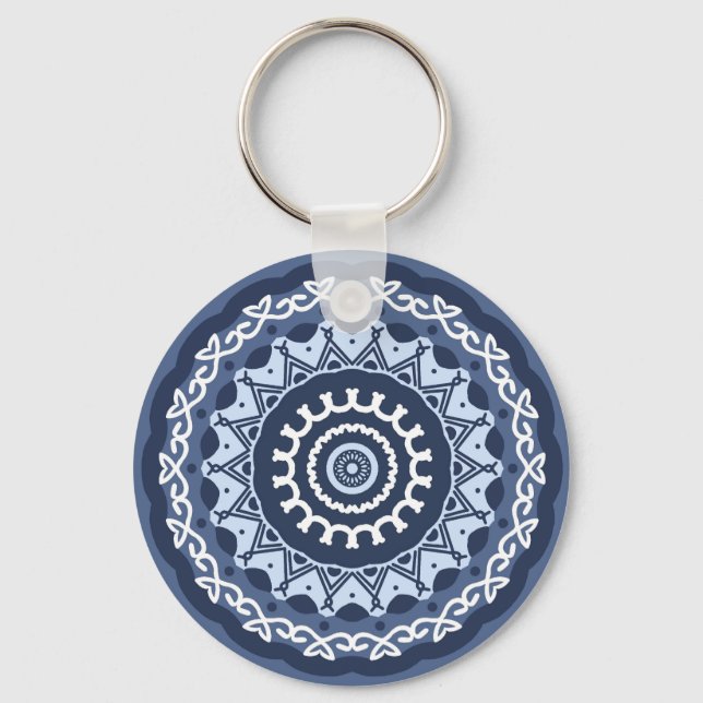 Porte-clés Porte - clé de design Mandala complexe (Recto)