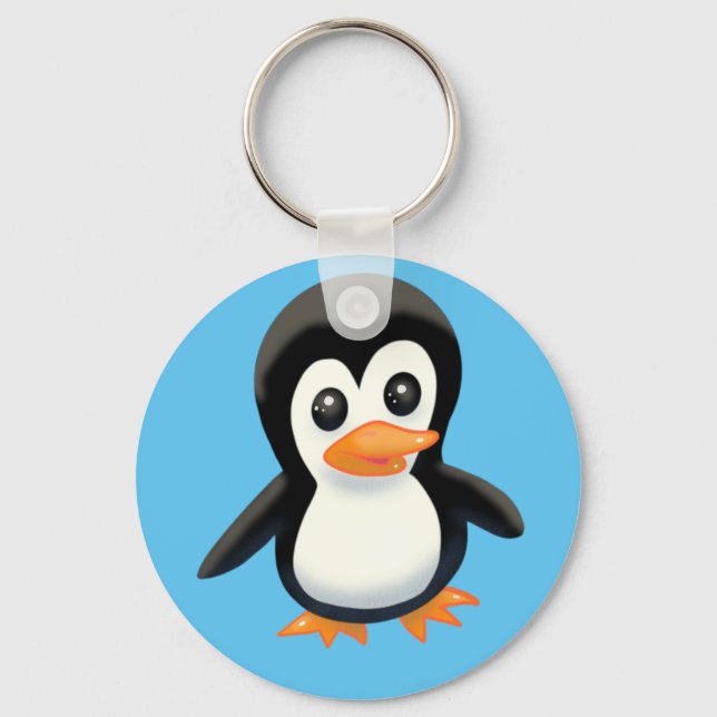 Porte-clés Porte - clé de dessin animé Penguin (Recto)